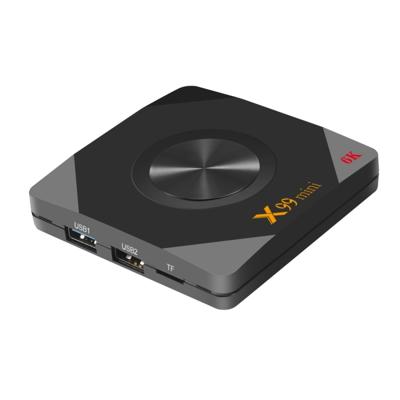 X99 mini 6K HD Smart TV BOX Android 9.0 Allwinner H6 Quad Core 64-bit ARM Cortex-A53 4GB + 32GB ondersteuning TF-kaart HDMI AV WiFi RJ45