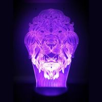 3D LED LAMP - LEEUWEN KOP