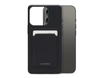 Mobilize Mobilize Rubber Gelly Card Case Apple iPhone 13 Pro Matt Black