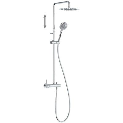 Regendouche set Tres Lex | Opbouw | Mengkraan | 2-weg | Rond | Chroom