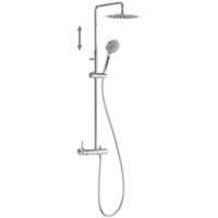 Regendouche set Tres Lex | Opbouw | Mengkraan | 2-weg | Rond | Chroom