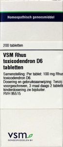 VSM Rhus toxicodendron D6 (200 tab)