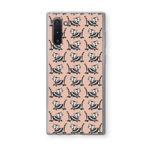 Zwarte poes: Samsung Galaxy Note 10 Transparant Hoesje