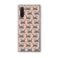 Zwarte poes: Samsung Galaxy Note 10 Transparant Hoesje