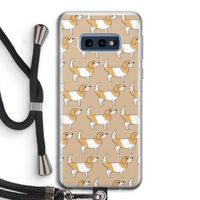 Doggy: Samsung Galaxy S10e Transparant Hoesje met koord