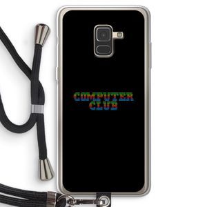 Retro: Samsung Galaxy A8 (2018) Transparant Hoesje met koord
