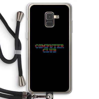 Retro: Samsung Galaxy A8 (2018) Transparant Hoesje met koord