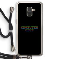 Retro: Samsung Galaxy A8 (2018) Transparant Hoesje met koord
