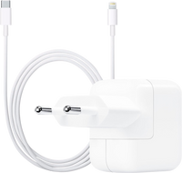 Apple Usb C Oplader 30W + Apple Lightning Kabel 1m Kunststof Wit