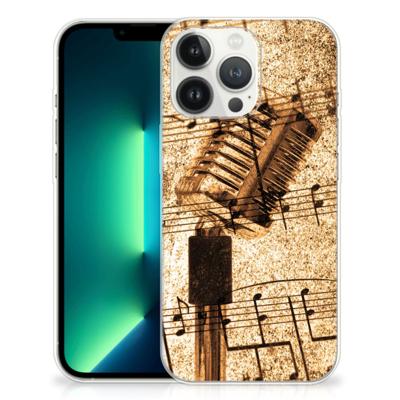 iPhone 13 Pro Max | Siliconen hoesje | met foto Bladmuziek