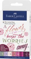 Faber Castell fc-267124 tekenstift faber-castell pitt artist pen letteringset 8x Faber Castell fc-267124 tekenstift faber-castell pitt artist pen letteringset 8x