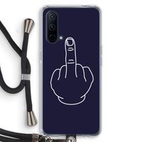 F**k U: OnePlus Nord CE 5G Transparant Hoesje met koord