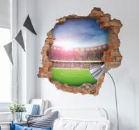 Muursticker voetbal stadion - thumbnail