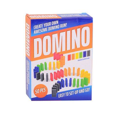 Johntoy gekleurde dominostenen, 50dlg.