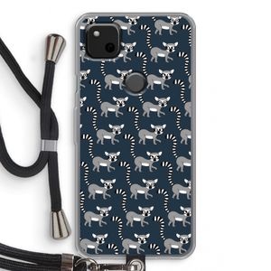 Makis: Pixel 4a Transparant Hoesje met koord