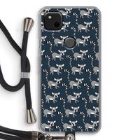 Makis: Pixel 4a Transparant Hoesje met koord