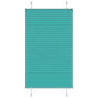 VidaXL Plissé rolgordijn 75x150 cm stofbreedte 74,4 cm petrol groen
