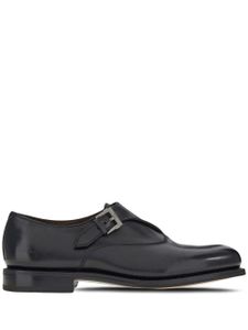 Ferragamo chaussures en cuir à boucle - Noir