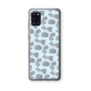 Poezen: Samsung Galaxy A31 Transparant Hoesje