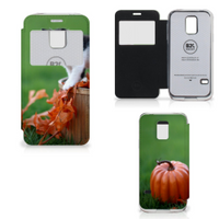 Samsung Galaxy S5 Mini Telefoonhoesje met Pasjes Kitten - thumbnail