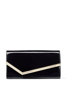 Jimmy Choo pochette Emmie en cuir verni - Noir