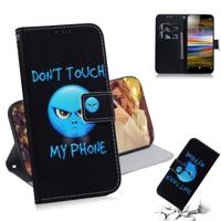 Woede patroon gekleurde tekening horizontale Flip lederen case voor Sony Xperia L3 met houder & kaartsleuven & portemonnee