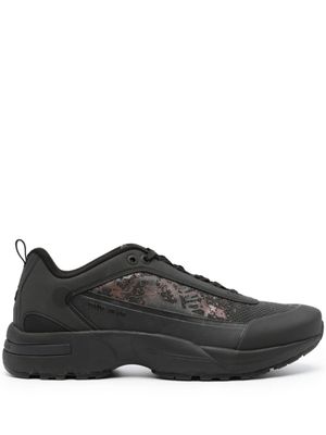 Stone Island baskets Grime à design à empiècements - Noir