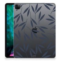 iPad Pro 12.9 (2020) | iPad Pro 12.9 (2021) Siliconen Hoesje Leaves Blue - thumbnail