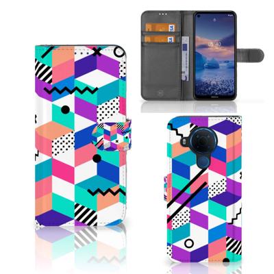 Nokia 5.4 | Book Case | Blokken Kleurrijk