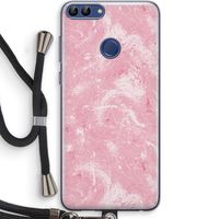 Abstract Painting Pink: Huawei P Smart (2018) Transparant Hoesje met koord
