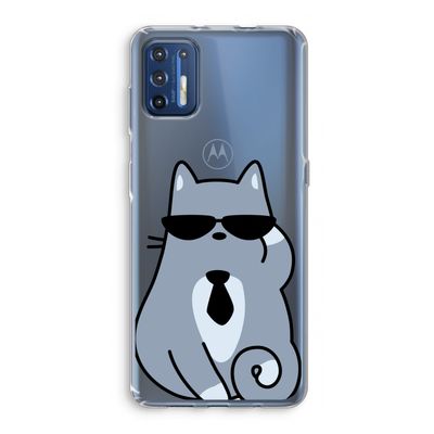 Cool cat: Motorola Moto G9 Plus Transparant Hoesje