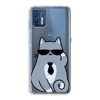 Cool cat: Motorola Moto G9 Plus Transparant Hoesje