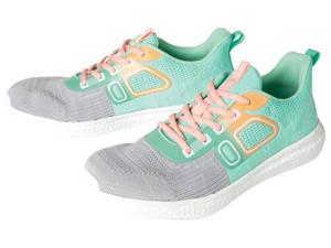 CRIVIT Dames sport- en vrijetijdsschoen, met memory foam (41, Groen/grijs)