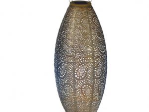 Lumiz - Lampion Lang Ovaal - 20cm - Paisley-Goud