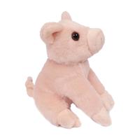 Knuffeldier Varken/biggetje - zachte pluche stof - roze - premium kwaliteit knuffels - 12 cm   -