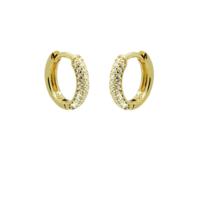 Karma Oorringen Hinged Hoops Best Zirconia Basic 12 mm Goud