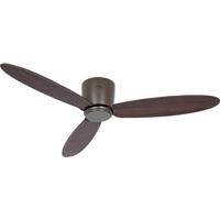 CasaFan ECO PLANO II 132 BZ-NB WiFi Flügel Nussbaum Plafondventilator 28 W (Ø x h) 132 cm x 160 mm Brons Met afstandsbediening, Timer, Met wintermodus,