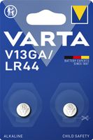 Batterij Varta knoopcel V13GA alkaline blister ÃƒÆ' 2stuk