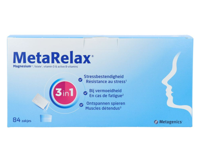 Metagenics MetaRelax Zakjes Limoen Smaak