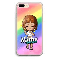 Chibi Maker vrouw: iPhone 7 Plus Transparant Hoesje