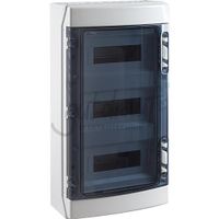 Ekont kleine verdeler IP65 grijs met transparante deur 3 x 12 modules Ekont kleine verdeler IP65 grijs met transparante deur 3 x 12 modules