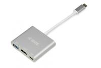 iBox IUH3CFT1 notebook dock & poortreplicator USB 3.2 Gen 1 (3.1 Gen 1) Type-C Zilver