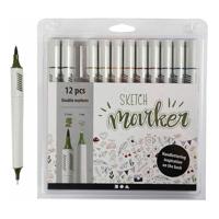 Creativ Company Tekenstiften pastel, 12st.