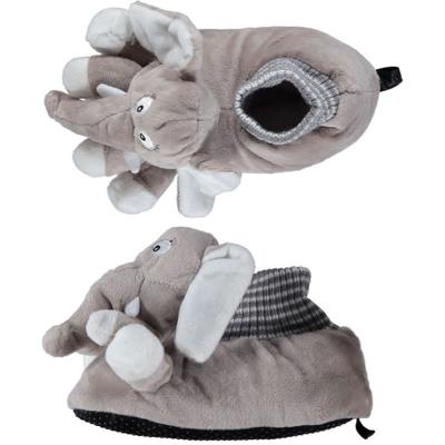 Dieren sloffen/pantoffels olifant - voor kinderen - Pluche stof