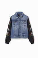 Gecombineerde spijkerjas - BLUE - S