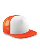 Beechfield CB645b Junior Vintage Snapback Trucker - Orange/White - One Size