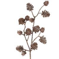 Boltze Home Kunsttak dennenappel besneeuwd h50cm