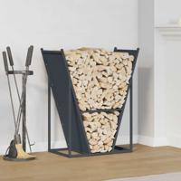 Brandhoutrek 69,5x35x81 cm koudgewalst staal antracietkleurig