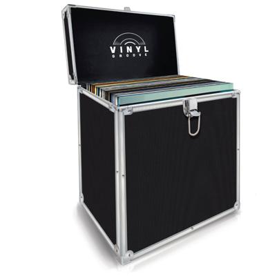Vinyl Groove - Vinyl Opberg Koffer 40 's - Zwart (LP)