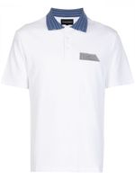 Emporio Armani polo à patch logo - Blanc - thumbnail